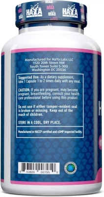 Гіалуронова кислота Haya Labs Hyaluronic Acid капсули по 40 мг №30