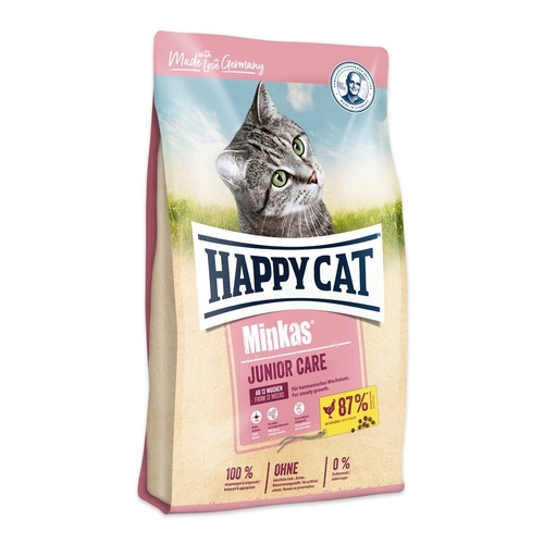 Корм сухой Happy Cat Minkas Junior Care Geflugell для котят в возрасте от 4-12 мес., с птицей, 10 кг
