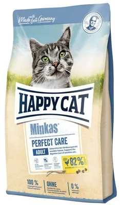 Корм сухий Happy Cat Minkas PerfCare G/R для котів із чутливим травленням, з птицею та рисом, 500 г