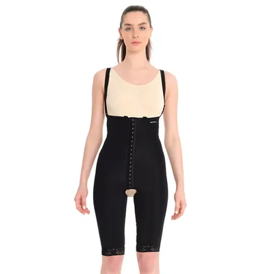 Шорти компресійні Aurafix LC-1510 після ліпосакції, високі з ременями чорний, розмір 9/S