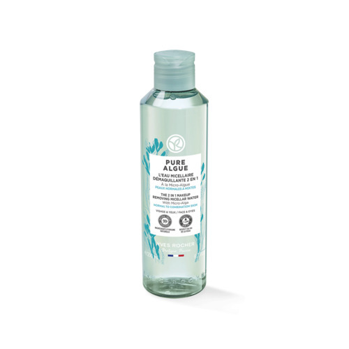 Мицеллярная вода-демакияж Yves Rocher Pure Algue 2в1 с Микроводорослями для увлажнения, 200 мл