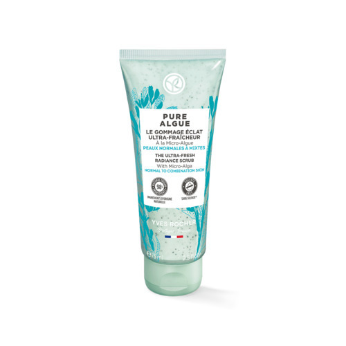Скраб для лица Yves Rocher Pure Algue Ультрасвежесть с Микроводорослями для увлажнения, 75 мл