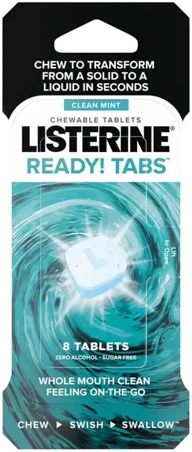 Таблетки освіжаючі Listerine Ready, 8 шт