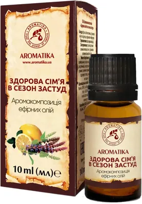 Аромакомпозиція Ароматика Здорова сім'я в сезон застуд, 10 мл
