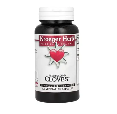 Свіжемелена гвоздика Kroeger Herb Co Fresh Ground Cloves, 100 вегетаріанських капсул