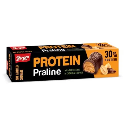 Печиво протеїнове Bergen Protein Praline арахісова начинка в молочному шоколаді, 50 г