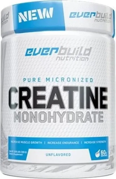 Креатин моногідрат Everbuild Nutrition Creatine Monohydrate без смаку, 300 г