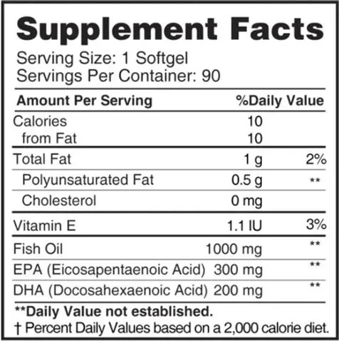 Супер Омега-3 Earth's Creation Super Omega-3 1000 мг, 90 желатинових капсул