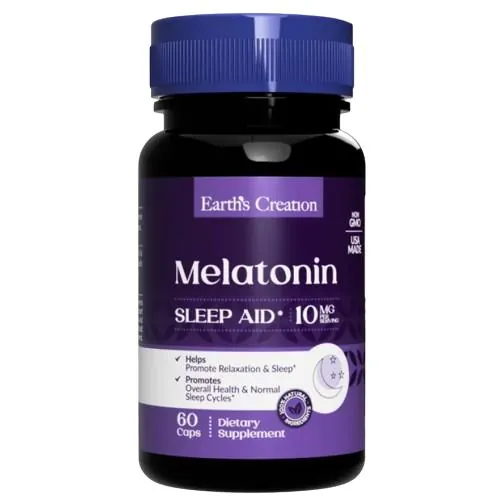 Мелатонін Earth's Creation Melatonin 10 мг, 60 капсул
