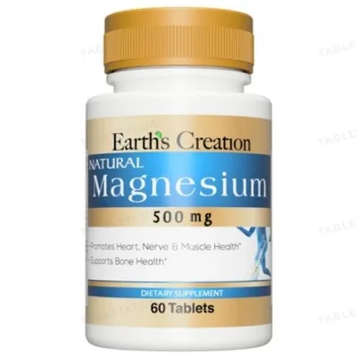 Магній Earth's Creation Magnesium 500 мг, 60 таблеток