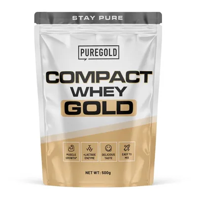Протеїн сироватковий концентрат Pure Gold Protein Compact Whey Gold потрійний шоколад, 500 г