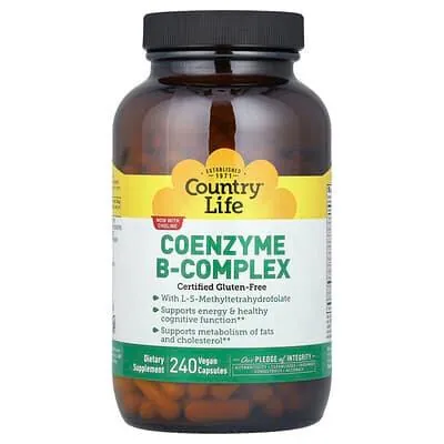 Коензим B-Комплекс Country Life Coenzyme B-complex, Vegan, 240 капсул