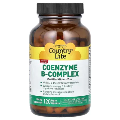 Коензим B-Комплекс Country Life Coenzyme B-complex, Vegan, 240 капсул