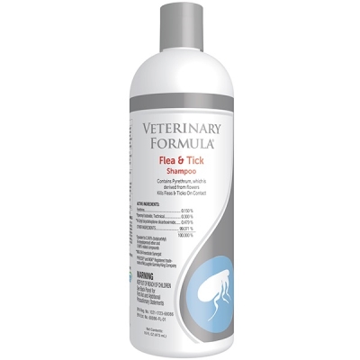 Шампунь для собак и кошек Veterinary Formula Flea&tick от блох и клещей, 473 мл