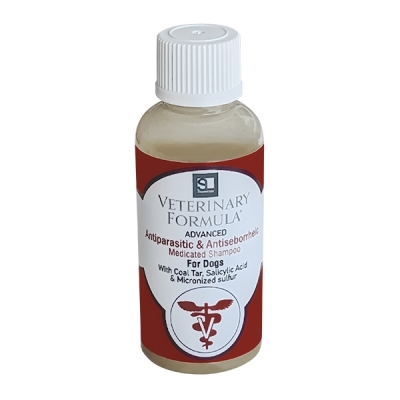 Шампунь для собак Veterinary Formula Advanced Antiparasitic & Antiseborrheic антипаразитарний та антисеборейний, 45 мл
