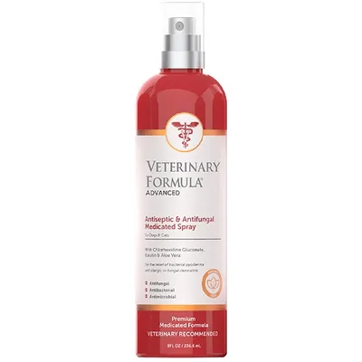 Спрей для собак та котів Veterinary Formula Advanced Antiseptic&antifungal антисептичний та протигрибковий, 236 мл