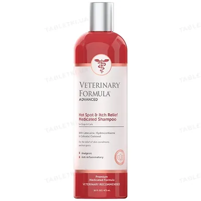 Шампунь для собак та котів Veterinary Formula Advanced Hot Spot & Itch Relief антиалергенний, 473 мл