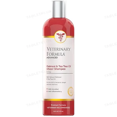Шампунь для собак Veterinary Formula Advanced Oatmeal & Tea Tree Oil зволожуючий, 473 мл