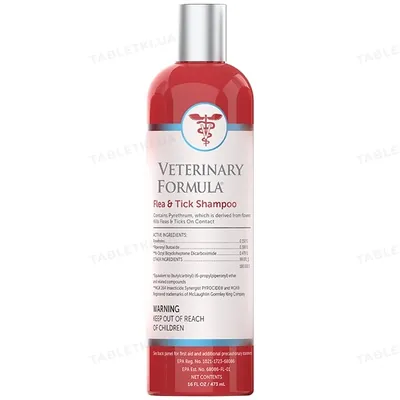 Шампунь для собак та котів Veterinary Formula Advanced Flea&tick від блох та кліщів, 473 мл