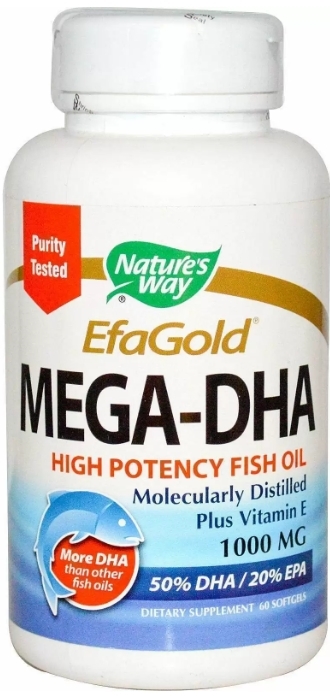 Мега-ДГК Nature's Way Mega-DHA 1000 мг, 60 капсул