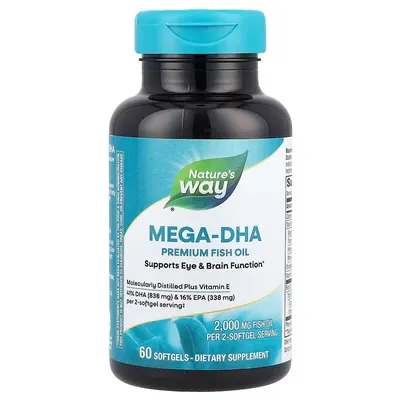 Мега-ДГК Nature's Way Mega-DHA 1000 мг, 60 капсул