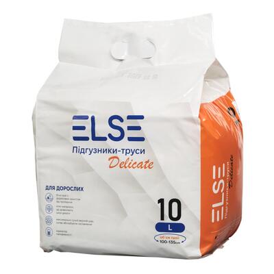 Подгузники-трусы для взрослых Else Delicate, размер L, 10 штук