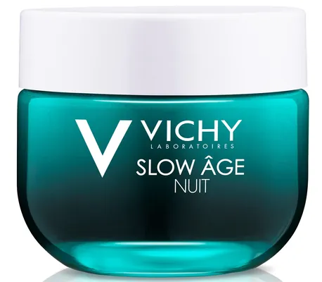 Крем-маска Vichy Slow Age нічна освіжаюча, для корекції ознак старіння шкіри, 50мл