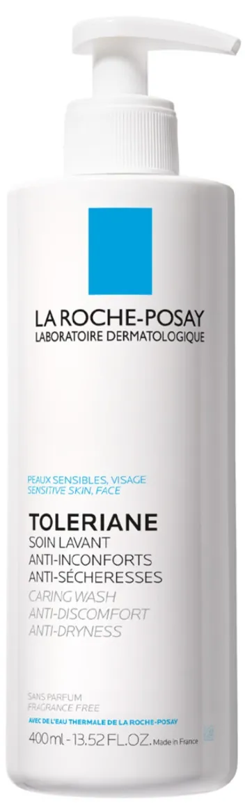 Крем-гель очищуючий La Roche-Posay Toleriane для чутливої шкіри зменшуючий відчуття сухості, 400 мл