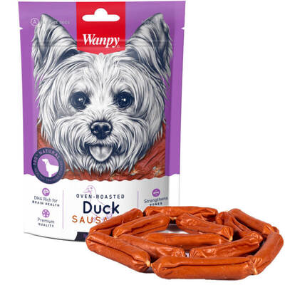 Лакомство для собак Wanpy Duck Sausages Сосиски с уткой, 100 г