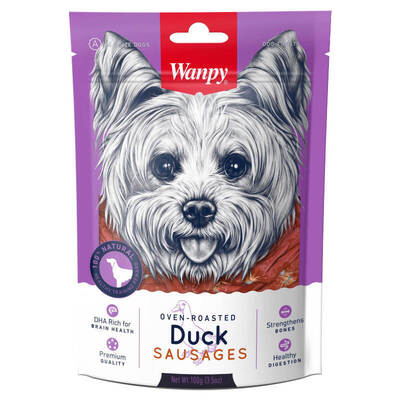 Ласощі для собак Wanpy Duck Sausages Сосиски з качкою, 100 г