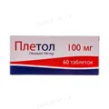 Плетол таблетки по 100 мг №60 (10х6)