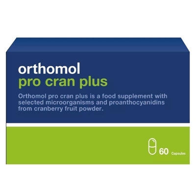 Ортомол Pro Cran Plus для профилактики мочевыводящих путей капсулы, курс 15 дней