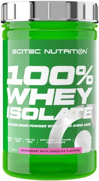 Протеїн сироватковий ізолят Scitec Nutrition 100% Whey Isolate полуниця-білий шоколад, 700 г