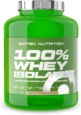 Протеїн сироватковий ізолят Scitec Nutrition 100% Whey Isolate печиво та крем, 1816 г