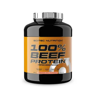 Протеїн яловичий гідролізат Scitec Nutrition 100% Beef Protein булочка з корицею, 1,8 кг