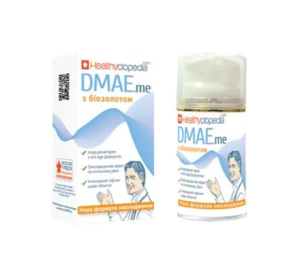 Крем для обличчя Healthyclopedia DМАЕ.me з біозолотом, 50 мл