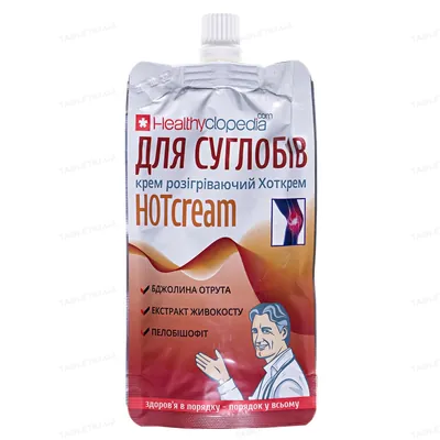 Крем для суглобів Хоткрем Healthyclopedia HOTcream розігріваючий , 100 мл