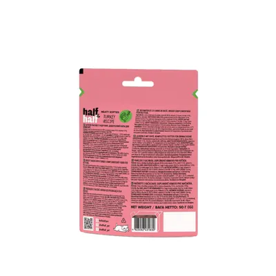 Ласощі для кошенят Half&Half у формі м'ясних шматочків з індичкою, 50 г
