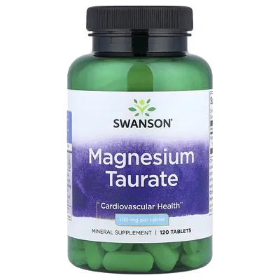 Магнію таурат Swanson Magnesium Taurate 100 мг, 120 таблеток