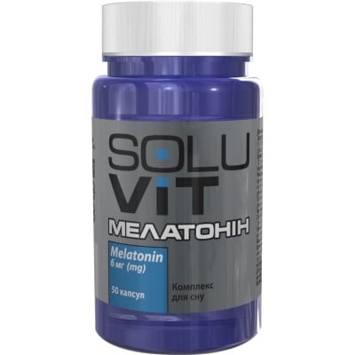 Мелатонін SOLUVIT капсули по 6 мг №50