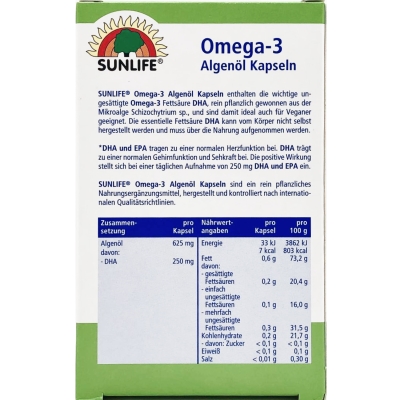 Витамины Sunlife Omega-3 Kapseln капсулы №30
