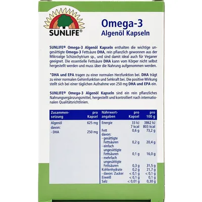 Вітаміни Sunlife Omega-3 Kapseln капсули №30