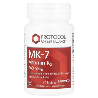 Вітамін K2 МК-7 Protocol for Life Balance MK-7 Vitamin K2 160 мкг, 60 таблеток