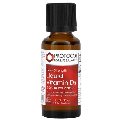 Вітамін Д3 Protocol for Life Balance Liquid Vitamin D3 2000 МО, 30 мл