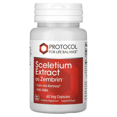 Канни екстракт Protocol for Life Balance Sceletium Extract, 60 веганських капсул