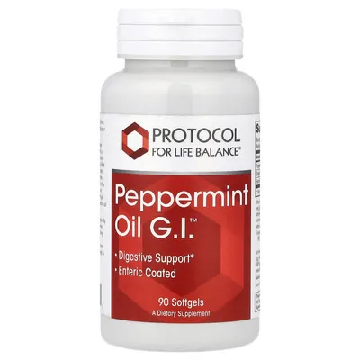 М'яти перцевої олія Protocol for Life Balance Peppermint Oil GI, 90 гелевих капсул