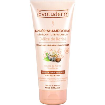 Кондиционер Evoluderm для длинных волос восстанавливающий с маслом ши, 200 мл