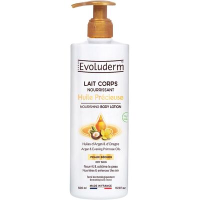 Лосьон-молочко Evoluderm для сухой кожи с целебными маслами, 500 мл