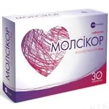 Молсікор таблетки по 4 мг №30 (30х1)