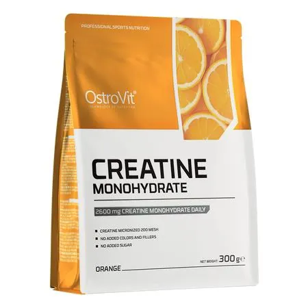 Креатин моногідрат OstroVit Creatine Monohydrate апельсин, 300 г